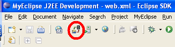 図15　［Deploy MyEclipse J2EE Server］ボタン