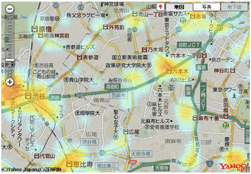 図10　ヒートマップでの検索結果表示例