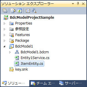 図11　ItemEntity.csにファイル名を変更