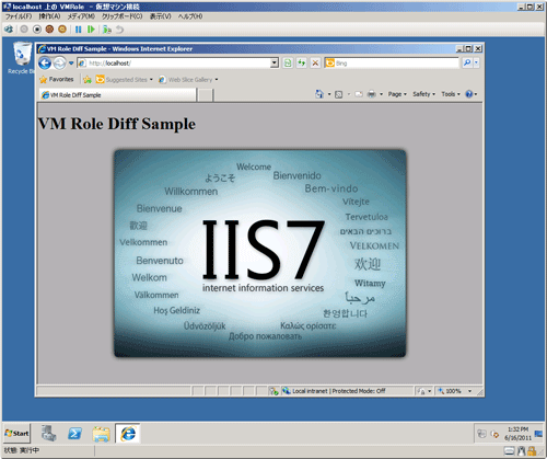 図5：仮想マシン上のIIS
