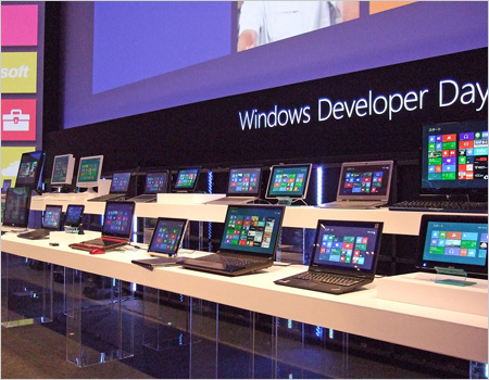 Windows 8をインストールした多種多様なデバイス