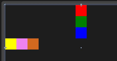 StackPanelサンプルの実行結果