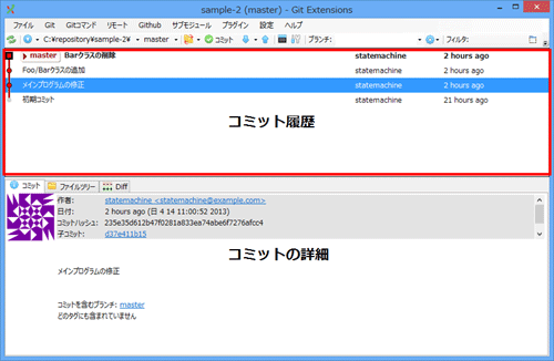 図8：リポジトリブラウザ