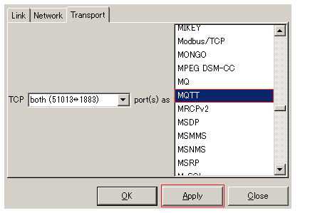 図11. WiresharkによるMQTTパケット解析手順 その2