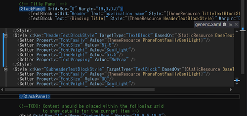 Peek in XAML