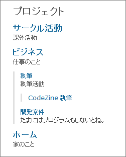 実際のプロジェクト構造