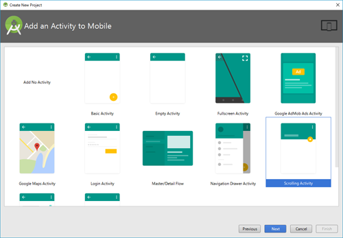図10　Add an activity画面